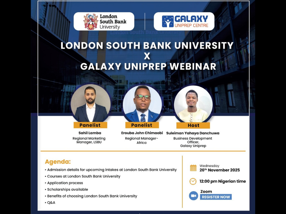 2026 UK INTAKE: Galaxy Uniprep Hosts Exclusive Webinar with London South Bank University (LSBU)